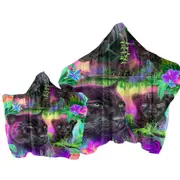 Jungle Animal Painting Daydream Panthers Towel with Hood
