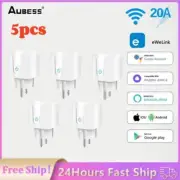 New RYRA EWelink WiFi 20A EU Smart Plug With Power Monitoring Timing Function Vo