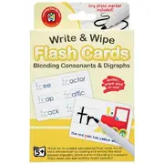 Learning Can Be Fun Write & Wipe Blend Consonants Flashcards