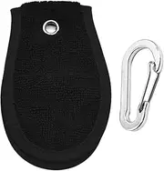 Golf Rag with Clip, Golf Towel with Clip, Absorbing and Quick-Dry for Gym Tennis Baseball Softball Beach Use Washer Scrubber Brush