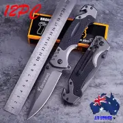 12PCS Browning Folding Knife Outdoor Tool Camping Hunting Survival Pocket Knives