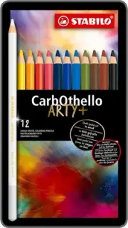 STABILO CarbOthello Premium Colouring Pencil - Pastel Pencil - Tin of 12