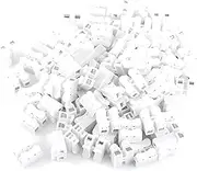 100PCS Push Quick Wire Cable Connector, 10A 220V 2 Pin Spring Wire Connectors, CH-2 Electrical Cable Connectors Block for Lighting Electrical.(White
