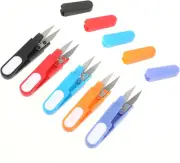 5 Pcs Portable Multipurpose Thread Cutter Scissors U-Type Yarn Scissors with Saf