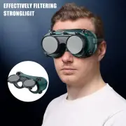 Protective Clamshell Welding Protective Glasses Anti-glare Double-layer Glass