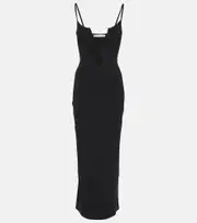 [Christopher Esber] Christopher Esber Salacia sleeveless cutout midi dress AU 8 black