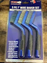 Grip 3 pc 7" Heavy Duty Wire Brush Set