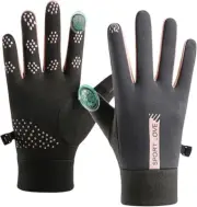 Thin Winter Gloves, Waterproof Finger Touch Screen Non-Slip Cold Resistant Glove