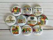Juneteenth Set of 10 Pin back buttons 1 inch Badge Black History Free Shipping