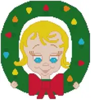 CROSS STITCH+ CRAFT PATTERN Christmas Grinch Cindy Lou Who Whoville Wreath Light