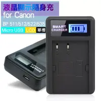 在飛比找博客來優惠-YHO 單槽 液晶顯示充電器(Micro輸入) for Ca