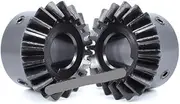 MCMATUTKEQ 1PCS 1:1 Bevel Gear 1.5M 25Teeth Bore 10/12/14/15/16mm Gear 90 Degrees Meshing Angle Steel Gears Screw Hole M5 45# Carbon Steel(10mm)