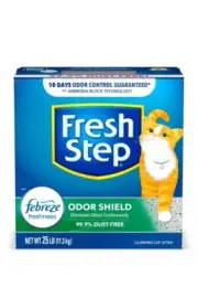 Fresh Step Odor Shield Scented Litter with Febreze, Clumping Cat Litter, 25 lb