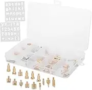 TEHAUX Woodburning Tool Set Pyrography Tips Wood Burning Machine Tip Replacement Sturdy Metal Nibs