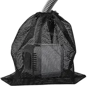 Fxvhojq Pump Protector Mesh Bag, Anti-Clog, Reusable, Black, 45 x 45cm, Pond Pump Protector
