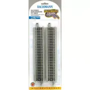 Bachmann 44548 HO / On30 Reversing 9" Straight E-Z Track (4) Nickel-Silver NS