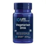 Vegetarian Sourced DHA 30 vsgels By Life Extension