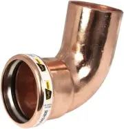 Apollo A10062012 3" Copper Press 90Â° Elbow