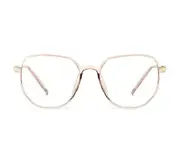 G63 Outdoor Riding Anti-blue Light Sunglasses with Light-sensitive Transparent Frame and Brown Lens Glasses for Men and Women