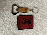 Fireball Cinnamon Whiskey 3 1/2”Square And Bottle Opener Bar