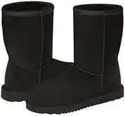 ["AUSTRALIAN UGG ORIGINAL"] AUSTRALIAN UGG ORIGINAL Classic Short Ugg Boots. Made in Australia. (UK9 | US10M | US11W | EU43.0, Black)