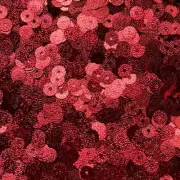 6mm Flat Sequins Red Metallic Embossed Texture Made in USA