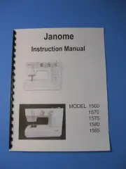 Janome 1560 Sewing Machine Manual - Printed