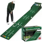 Golf Putting Green, Mat for Indoors, Golf Putting Matt with Ball Return and 3...