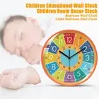 Colorful Kids Wall Clock Educational Teaching Classroom for Easy Learning