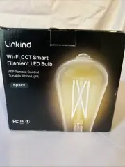 Linkind Wi-Fi CCT Smart Filament LED Bulb 6-Pack App Remote Control