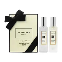 在飛比找PChome24h購物優惠-【Jo Malone】英國梨與小蒼蘭+牡丹與胭紅麂絨香水兩入