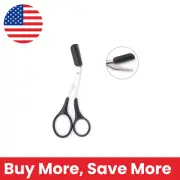 2PC Eyebrow Scissors Set with Comb – Stainless Steel Trimming Grooming Kit
