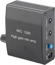 1000x High Gain Microphone Amplifier Kit with ALC Automatic Control, Portable and Stylish for Clear Recording