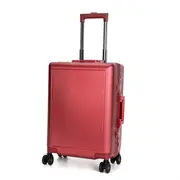 Swiss Aluminum Luggage Suitcase with TSA locker Carry On HardCase 20" SN7613A Red