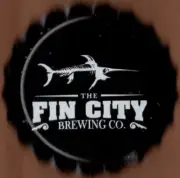 USA Plastic Lined Beer Crown Bottle Cap: Fin City Brewing