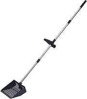 Qianly Cat Litter Scoop Sifter Scoop Sifting Tool Adjustable Length for Gardening Chicken Coop, Style A