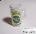 CARLSBERG Beer Glass Edition FRIDGE MAGNET Novelty THAILAND 1.5" Display Resin