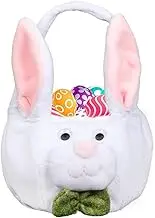 Easter Basket For Kids,Cute Plush Easter Bunny Candy Basket | Portable Egg Hunting Bags, Indoor Home Decoration For Easter And Holiday Parties