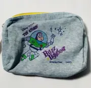 Daiso Disney Toy Story BUZZ LIGHTYEAR SOFT SWEAT ZIPPER POUCH Retro - NWT