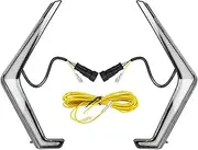 ZUXIM For Polaris, RZR XP 4 1000 Turbo 2019 2020 2021 LED Turn Signal Fang Light DRL Motorcycle Turn Signal Light