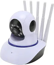 Smart Home Security Camera, Camera 2.4GHz with Storage Dog Camera Motion Detection for Baby Pet Monitor Easy Set Up 2 Way Motion Detection, Storage Siren White