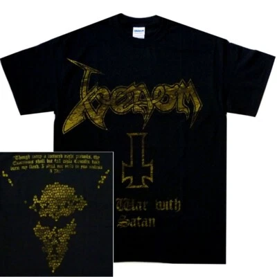 Venom At War With Satan Shirt S-XXL Black Metal Tshirt Official T-Shirt