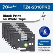 Brother P-touch TZe-231 Laminated Label Maker Tape 1/2" x 26-2/10' Black on