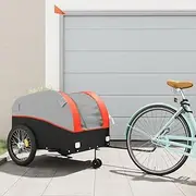 Generic Bike Trailer Black and Orange 45 kg Iron,94152