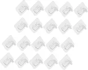 jojofuny 20pcs Strong Adhesive Partition Stickers Waterproof Shelf Holders Easy to Peel Stick for Cabinets Shelves Photo Frames