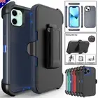 For iPhone 15 14 13 12 11 Pro MAX XS Defender Shockproof Rugged Case & Belt Clip
