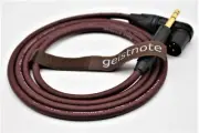 7' TRS/XLR Balanced Cable ~EA Forte 7 foot (ft) Gold or Nickel Plugs~ FREE BAG