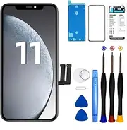 DTD LCD Display Screen for iPhone 11, 3D Touch Replacement Glass Digitiser Parts 6.1 Inch Replacement with Repair Kit, Compatible with Model A2111, A2221, A2223