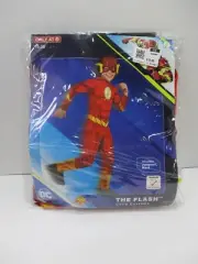 Flash Costume Boys Medium 7-8 DC Comics Suit Mask Halloween Superhero Red New