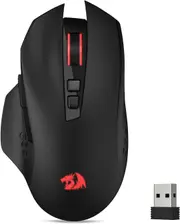 Redragon M656 Gainer Wireless Gaming Mouse, 4000 DPI 2.4Ghz Gamer Mouse w/ 5 DPI Levels, 7 Macro Buttons, Red LED Backlit & Pro Software/Drive Support